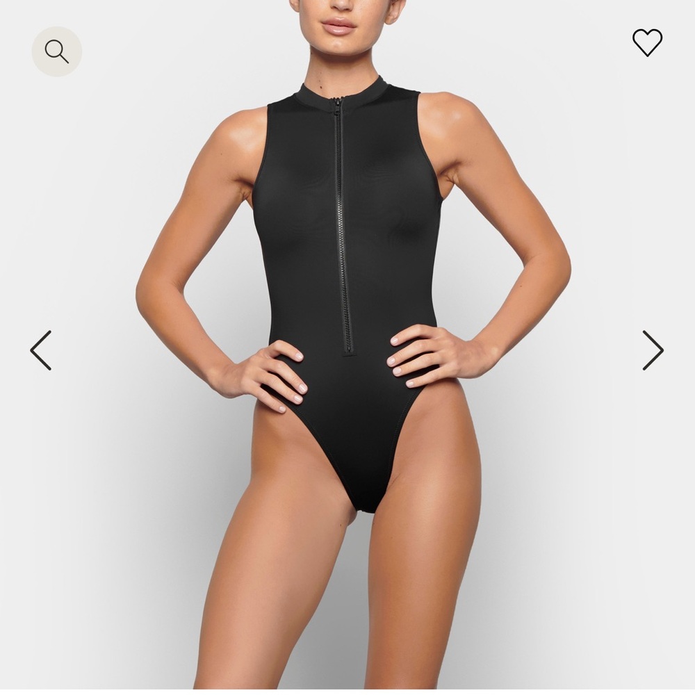Skims zip up bathing suit